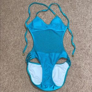 Teal Venus Mesh Monokini